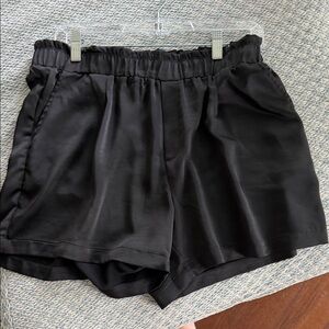 MELISSA NEPTON Sleek Black Satin Short